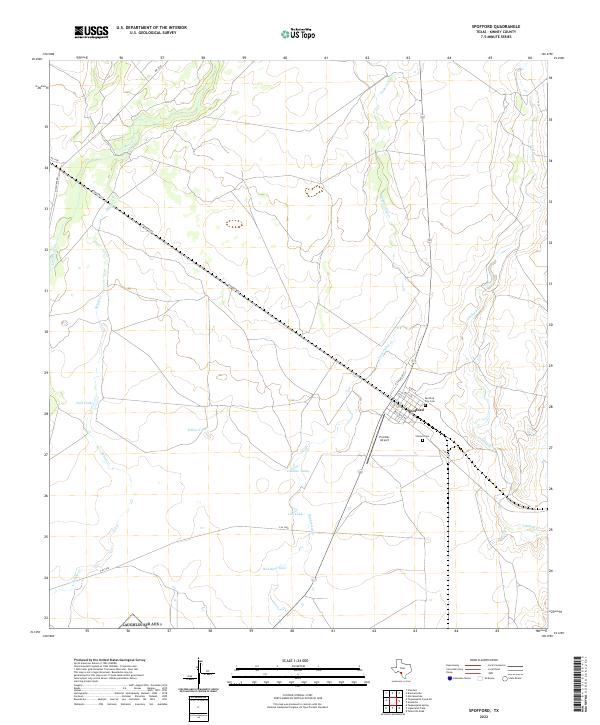 Spofford, TX — USGS 7.5-minute topo (2022)