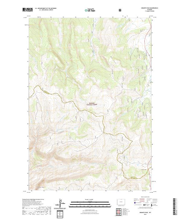 Granite Pass, WY — USGS 7.5-minute topo (2021)