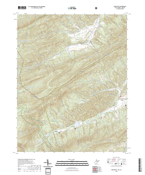 Waiteville, WV-VA — USGS 7.5-minute topo (2023)