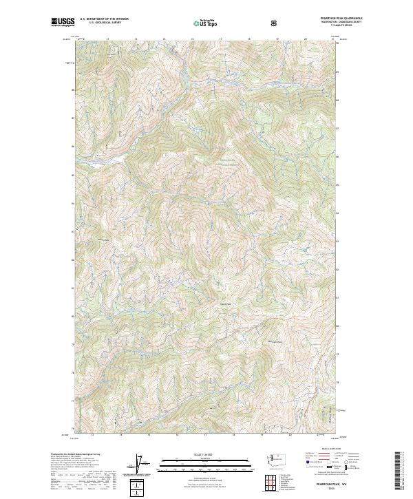 Pearrygin Peak, WA — USGS 7.5-minute topo (2023)