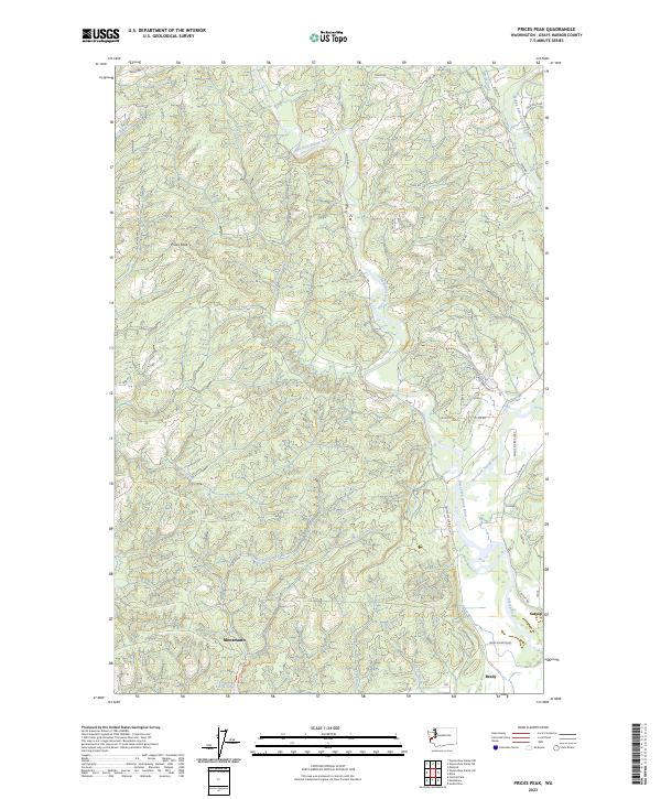 Prices Peak, WA — USGS 7.5-minute topo (2023)