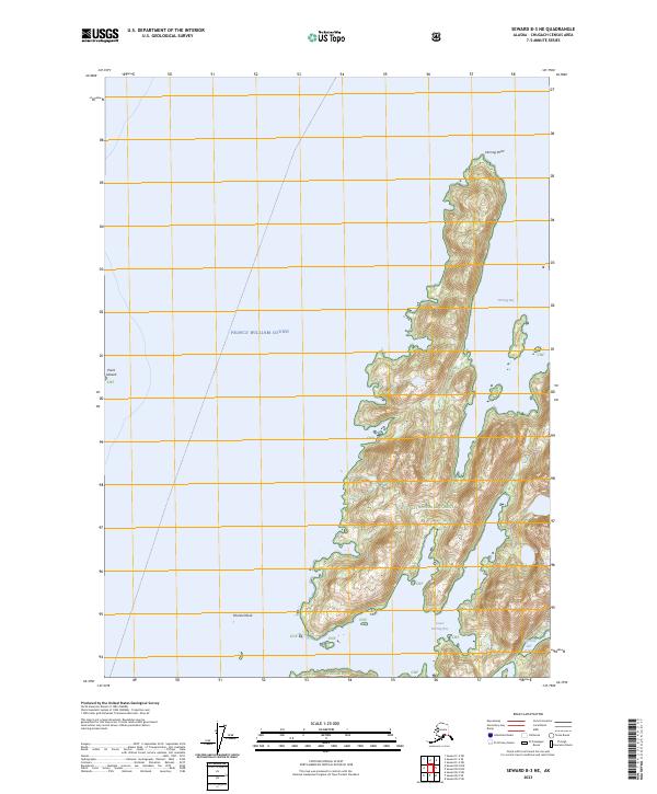 Seward B-3 NE, AK — USGS 7.5-minute topo (2023)