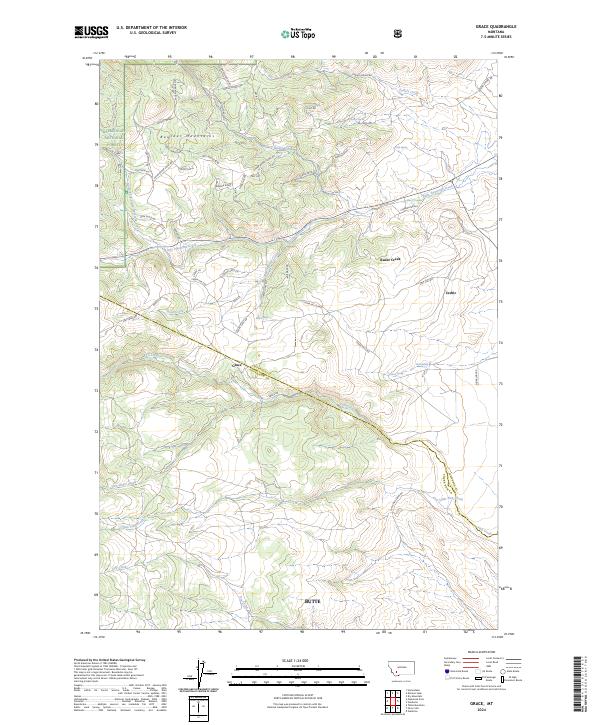 Grace, MT — USGS 7.5-minute topo (2024)