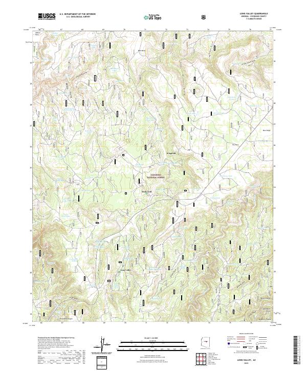 Long Valley, AZ — USGS 7.5-minute topo (2021)