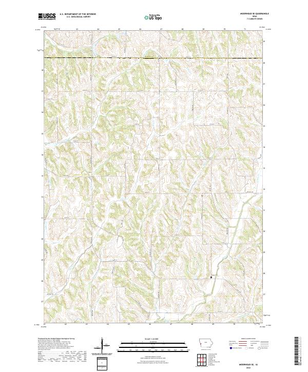 Moorhead SE, IA — USGS 7.5-minute topo (2022)