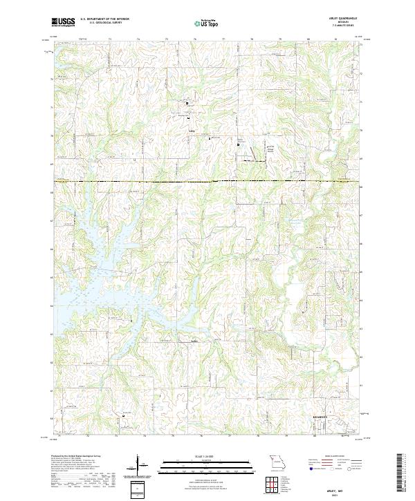 Arley, MO — USGS 7.5-minute topo (2021)