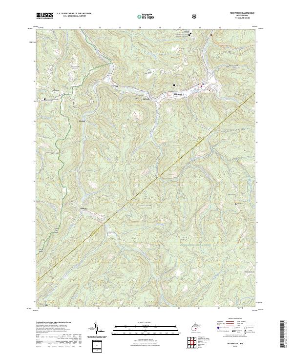 Richwood, WV — USGS 7.5-minute topo (2023)