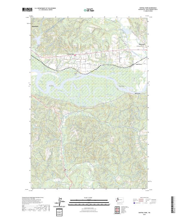 Central Park, WA — USGS 7.5-minute topo (2023)
