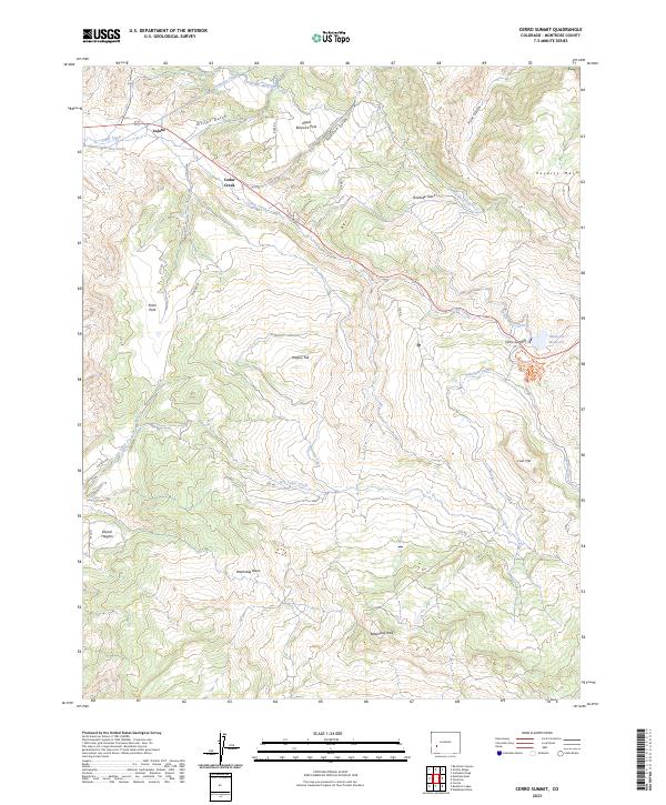 Cerro Summit, CO — USGS 7.5-minute topo (2023)