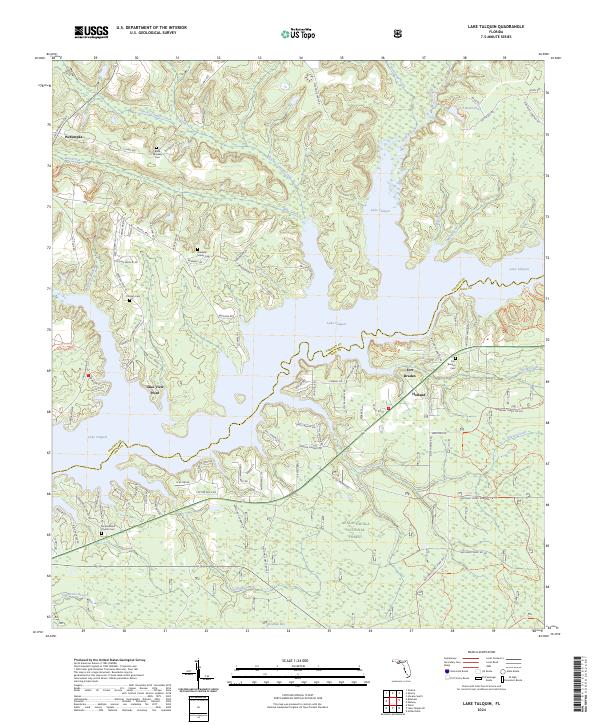 Lake Talquin, FL — USGS 7.5-minute topo (2024)