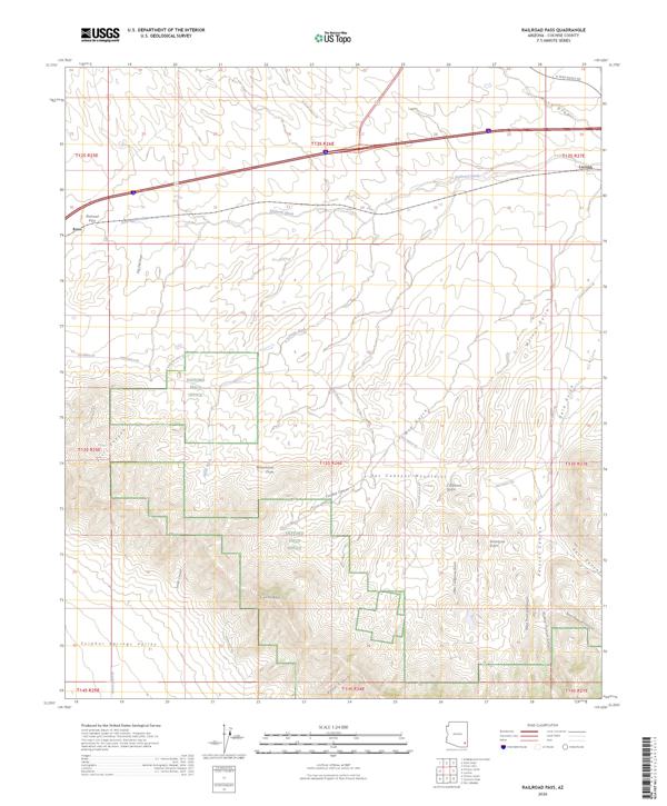 Railroad Pass, AZ — USGS 7.5-minute topo (2026)