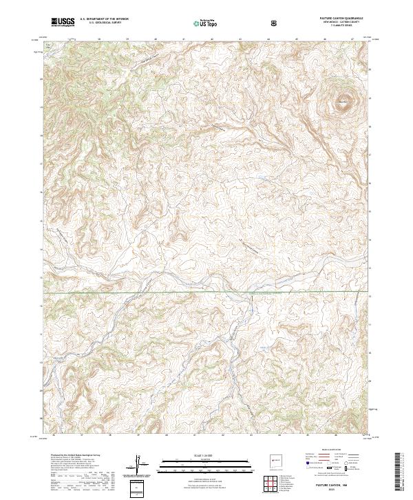 Pasture Canyon, NM — USGS 7.5-minute topo (2023)