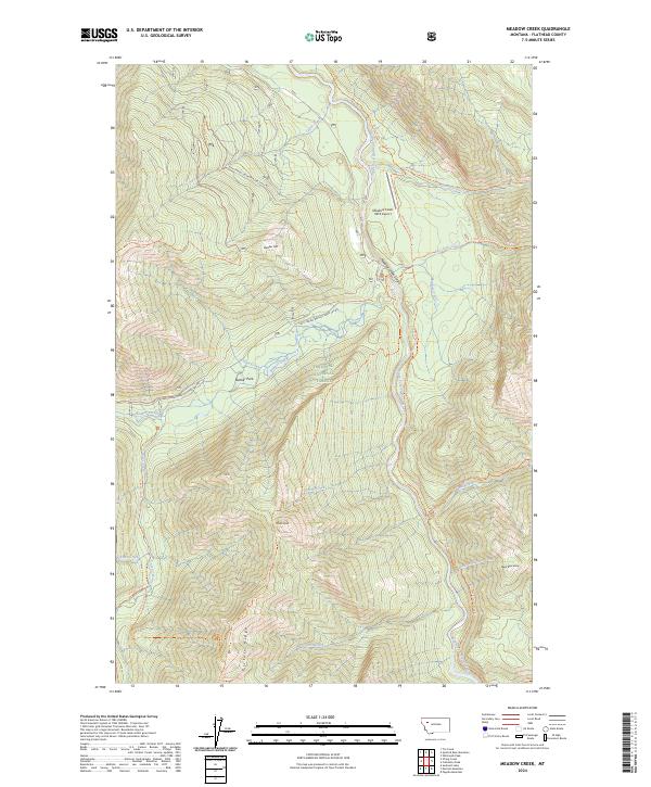 Meadow Creek, MT — USGS 7.5-minute topo (2024)