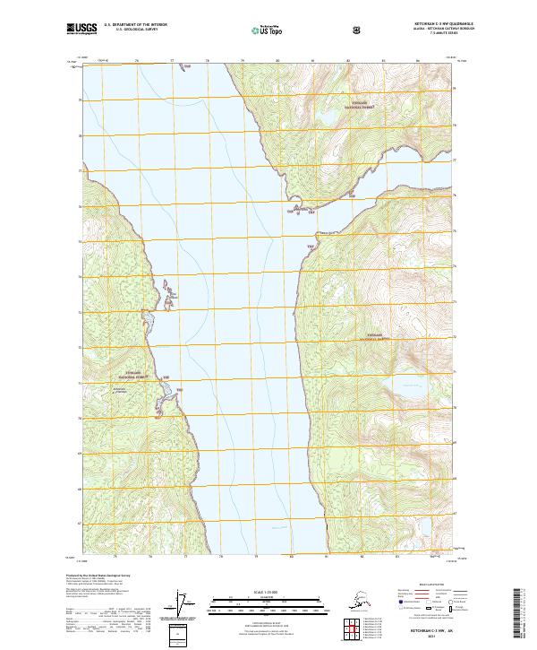 Ketchikan C-3 NW, AK — USGS 7.5-minute topo (2021)