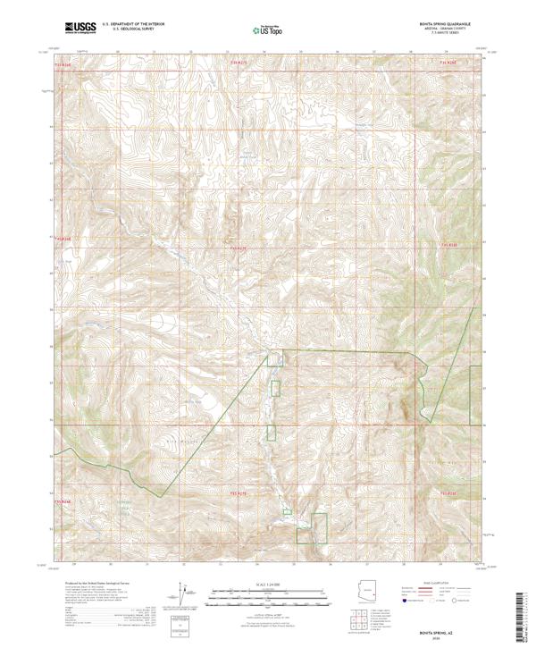 Bonita Spring, AZ — USGS 7.5-minute topo (2026)