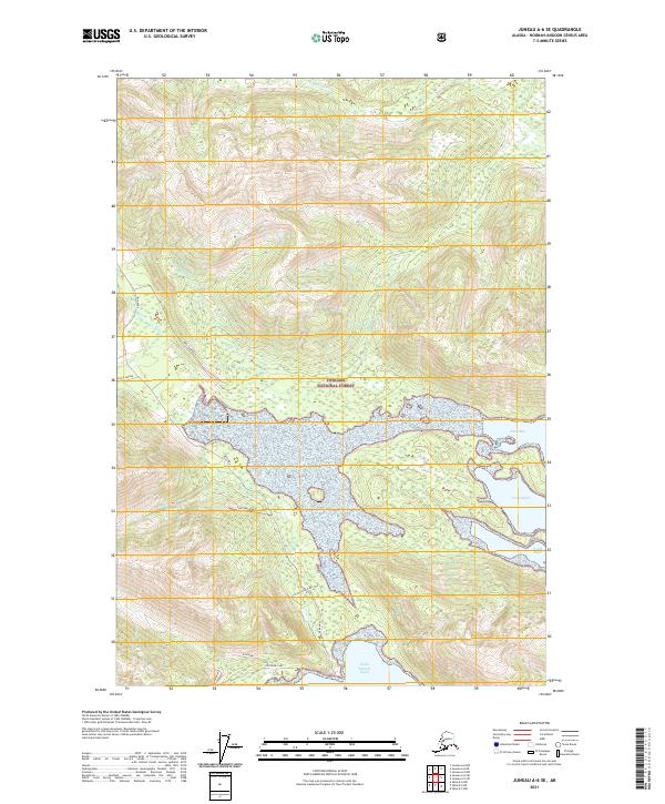 Juneau A-6 SE, AK — USGS 7.5-minute topo (2021)