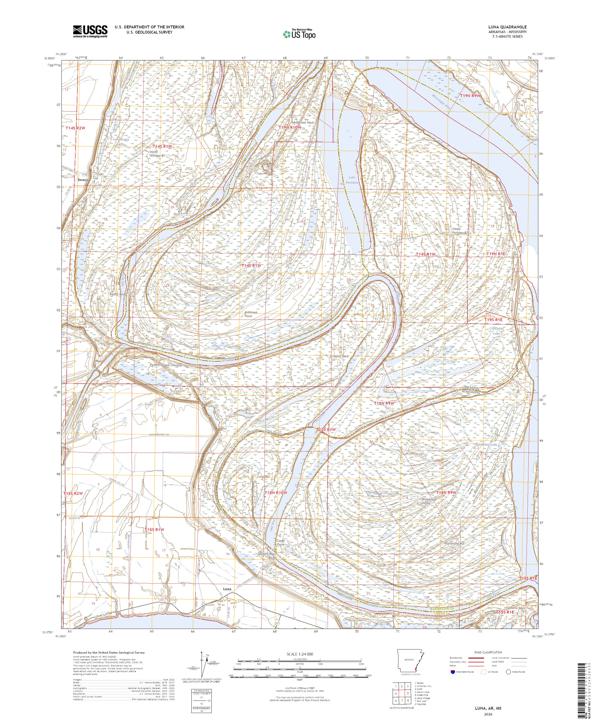 Luna, AR-MS — USGS 7.5-minute topo (2026)
