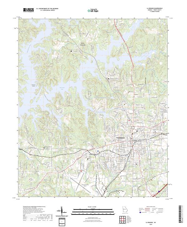 La Grange, GA — USGS 7.5-minute topo (2024)