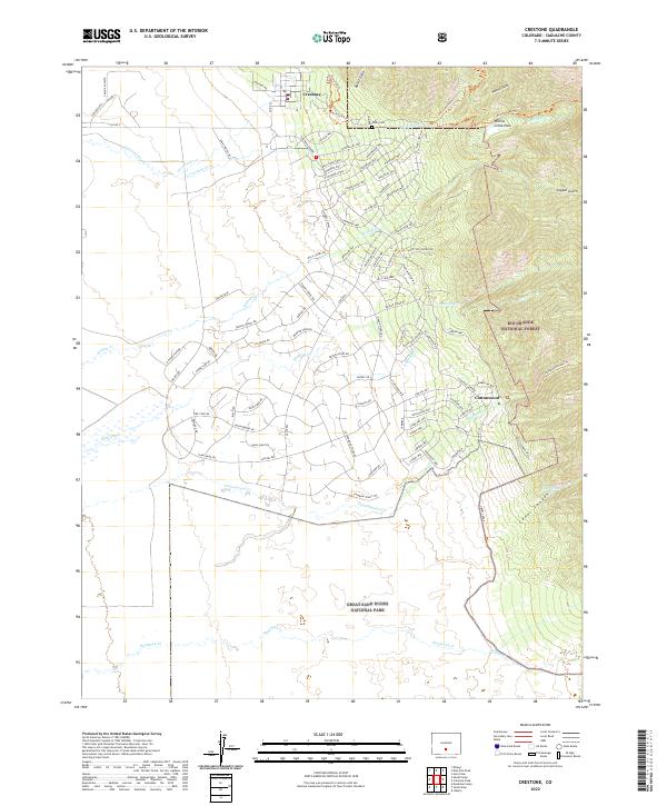 Crestone, CO — USGS 7.5-minute topo (2022)