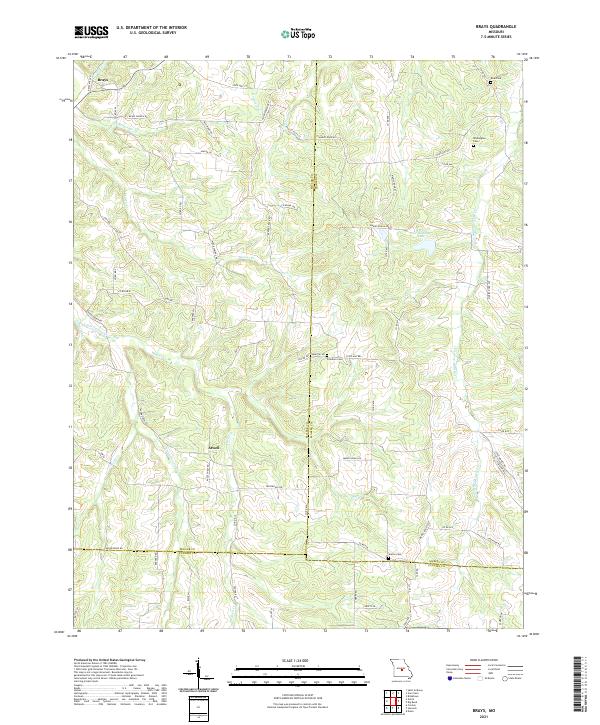 Brays, MO — USGS 7.5-minute topo (2021)