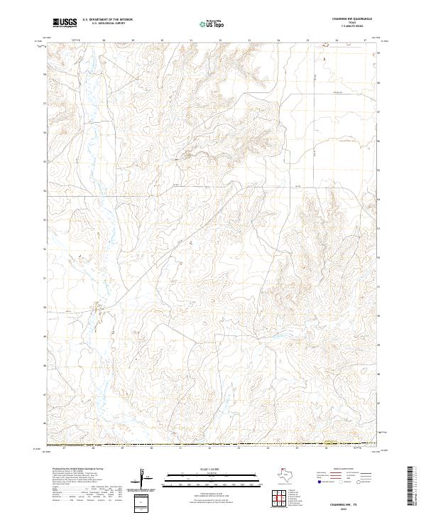 Channing NW, TX — USGS 7.5-minute topo (2022)