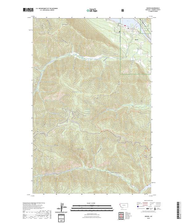 Noxon, MT — USGS 7.5-minute topo (2024)