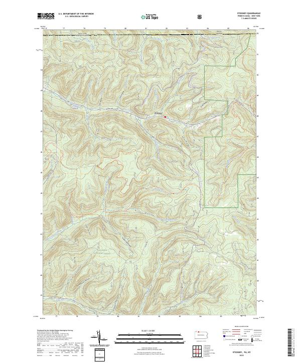 Stickney, PA-NY — USGS 7.5-minute topo (2023)