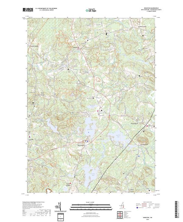 Kingston, NH — USGS 7.5-minute topo (2024)