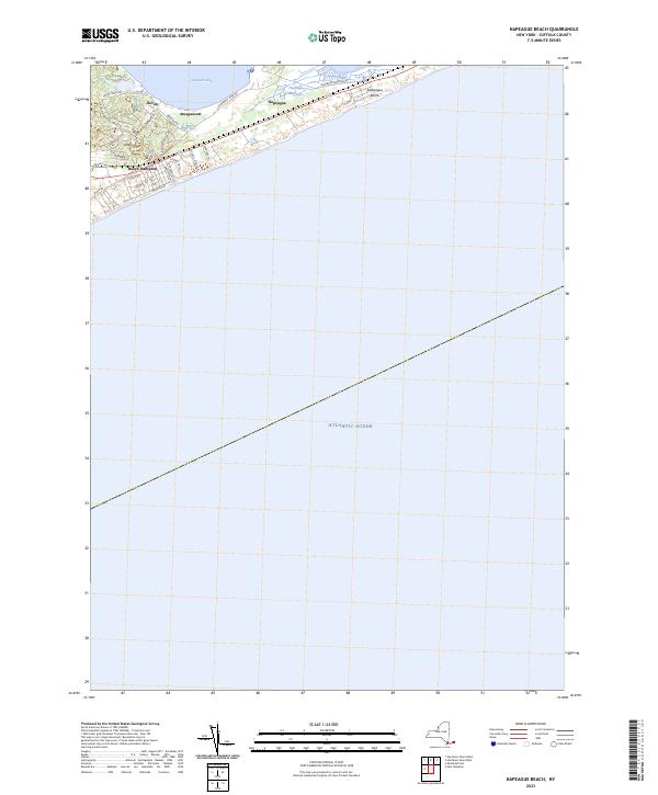 Napeague Beach, NY — USGS 7.5-minute topo (2023)