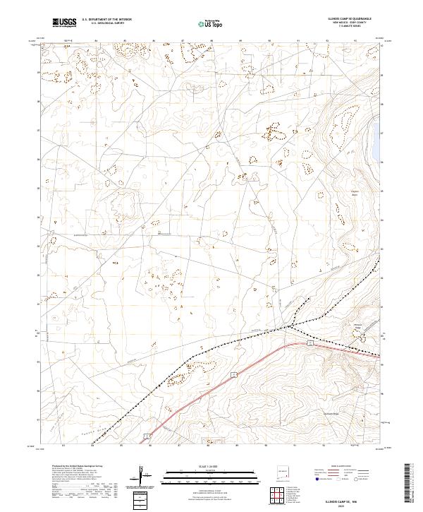 Illinois Camp SE, NM — USGS 7.5-minute topo (2023)