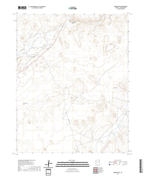 Dennehotso, AZ — USGS 7.5-minute topo (2021)