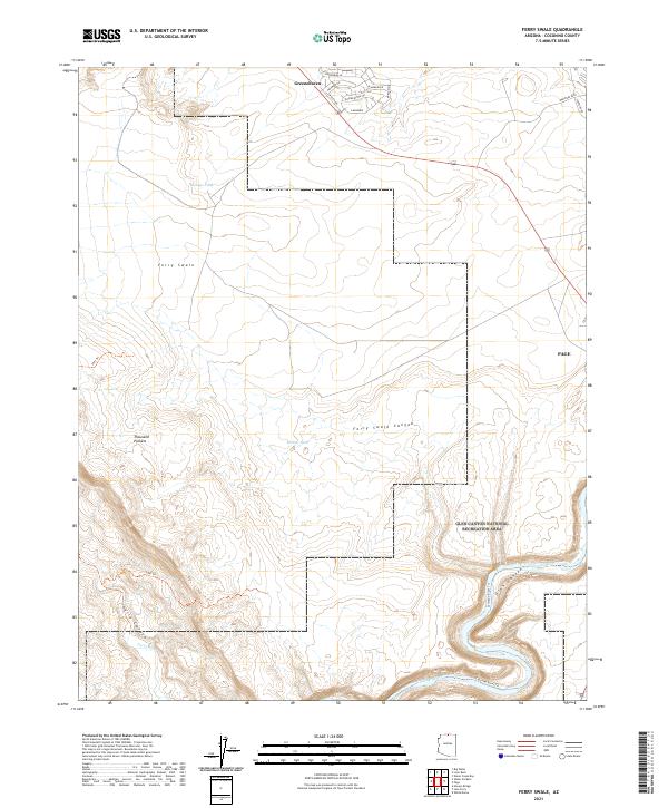 Ferry Swale, AZ — USGS 7.5-minute topo (2021)