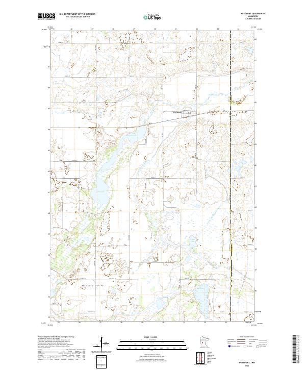 Westport, MN — USGS 7.5-minute topo (2022)