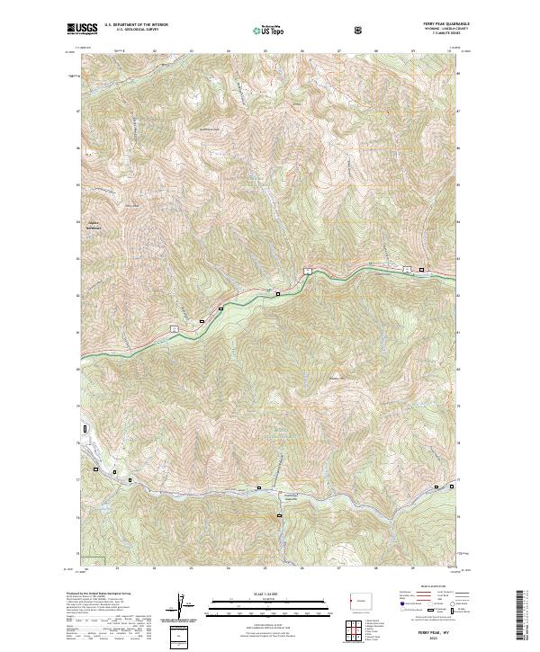 Ferry Peak, WY — USGS 7.5-minute topo (2023)