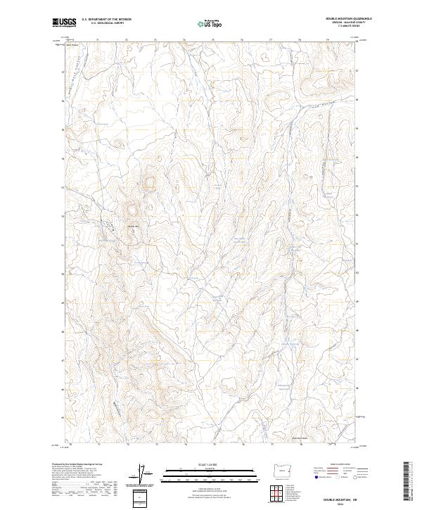 Double Mountain, OR — USGS 7.5-minute topo (2024)