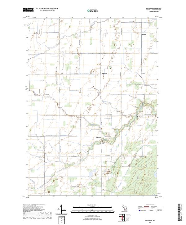 Rathbone, MI — USGS 7.5-minute topo (2023)