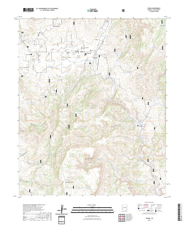 Young, AZ — USGS 7.5-minute topo (2023)