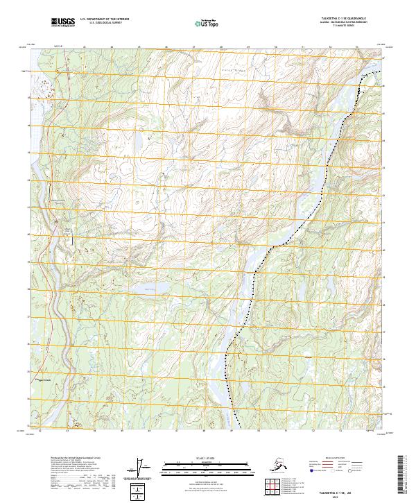 Talkeetna C-1 SE, AK — USGS 7.5-minute topo (2023)
