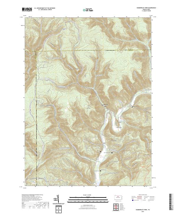 Hammersley Fork, PA — USGS 7.5-minute topo (2023)