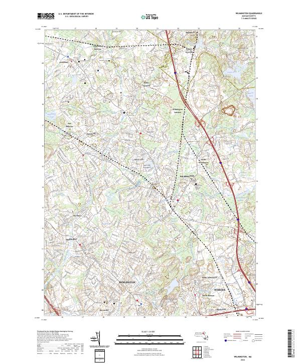 Wilmington, MA — USGS 7.5-minute topo (2024)