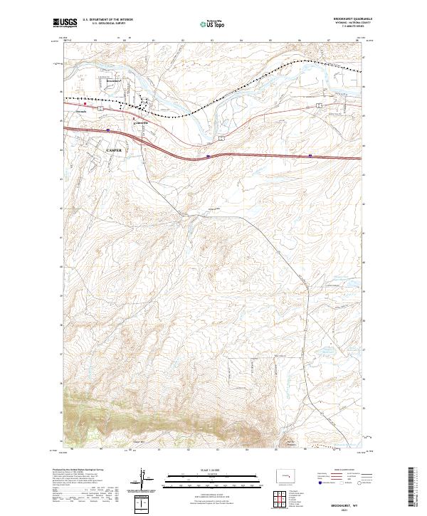 Brookhurst, WY — USGS 7.5-minute topo (2021)