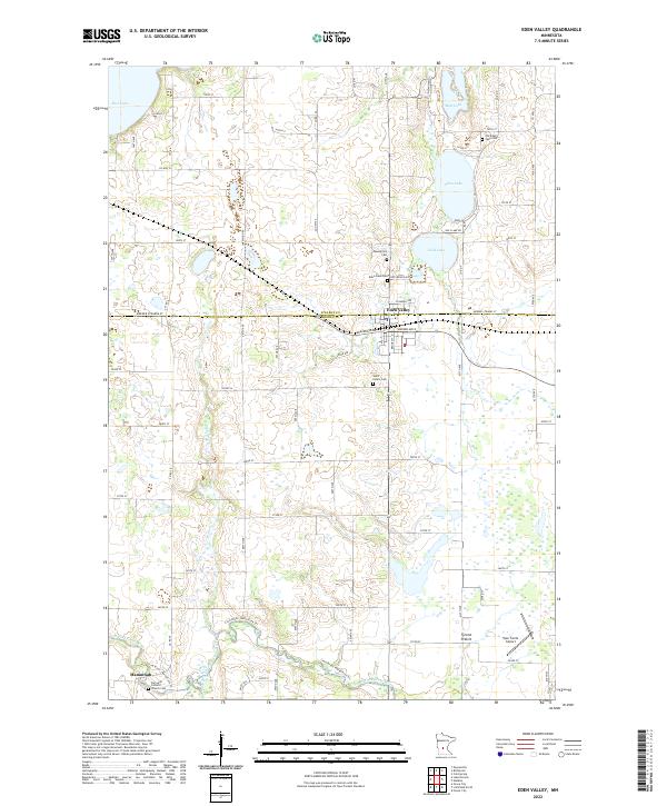 Eden Valley, MN — USGS 7.5-minute topo (2022)