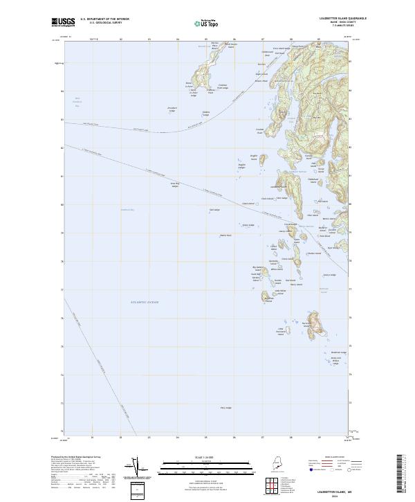Leadbetter Island, ME — USGS 7.5-minute topo (2024)