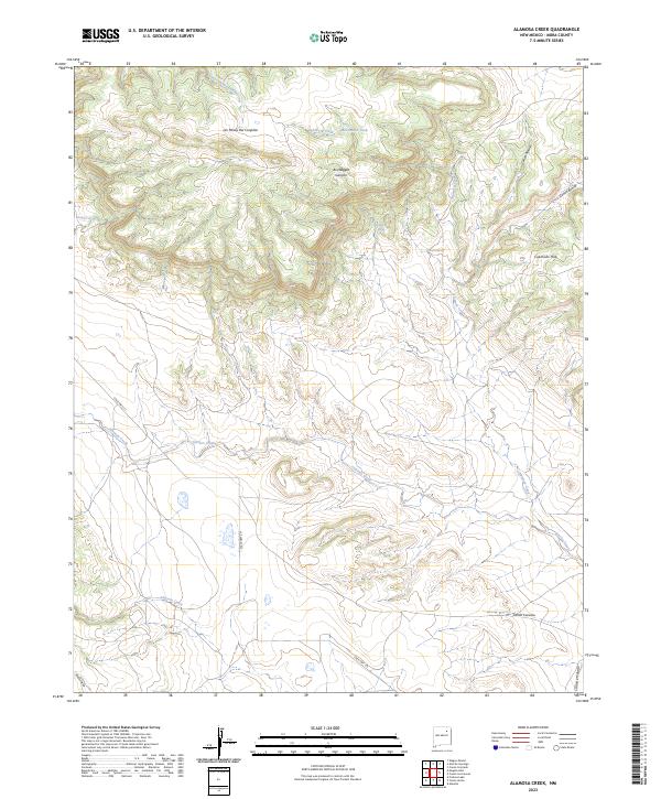 Alamosa Creek, NM — USGS 7.5-minute topo (2023)