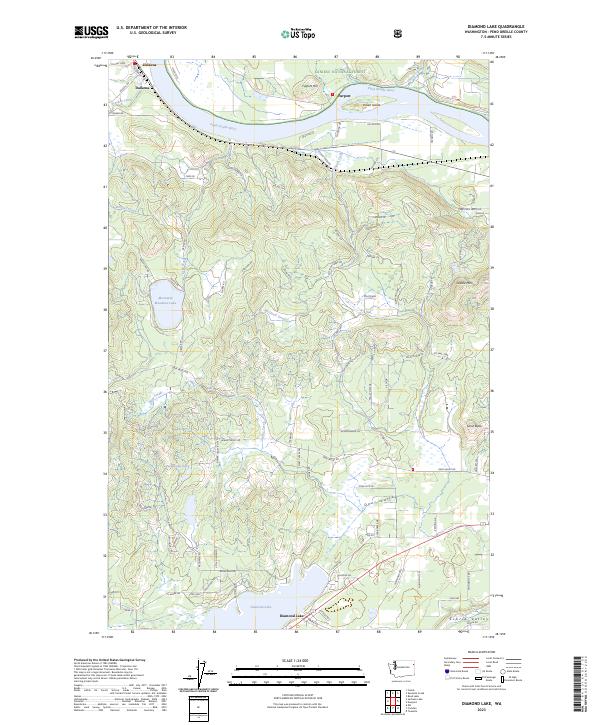 Diamond Lake, WA — USGS 7.5-minute topo (2023)