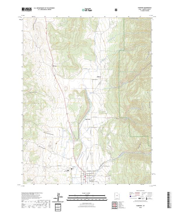 Fairview, UT — USGS 7.5-minute topo (2023)