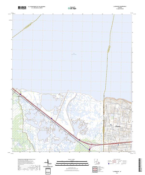 La Branche, LA — USGS 7.5-minute topo (2024)