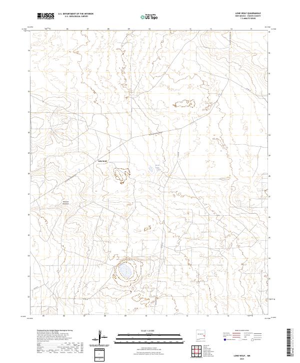 Lone Wolf, NM — USGS 7.5-minute topo (2023)