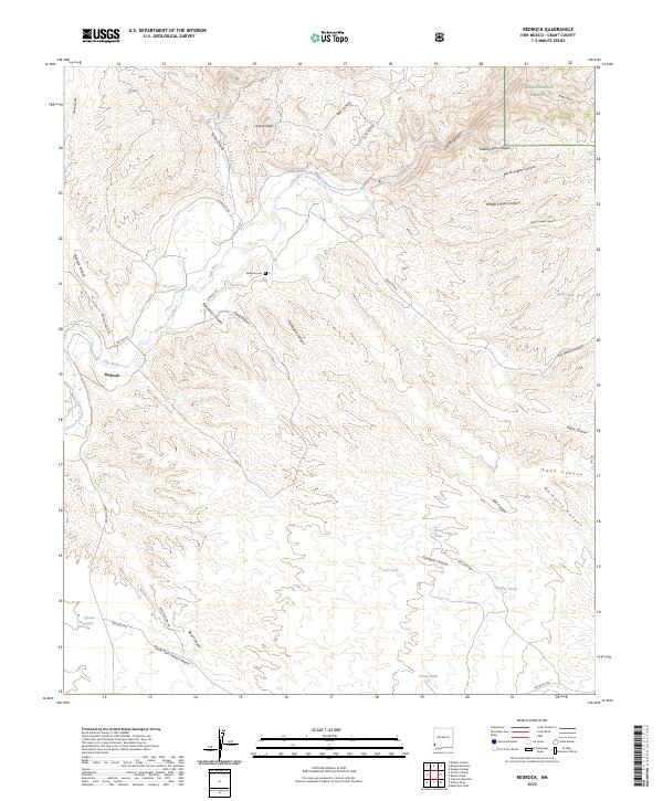 Redrock, NM — USGS 7.5-minute topo (2023)