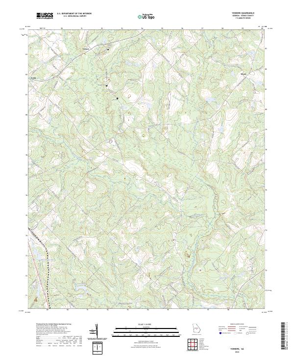 Yonkers, GA — USGS 7.5-minute topo (2024)